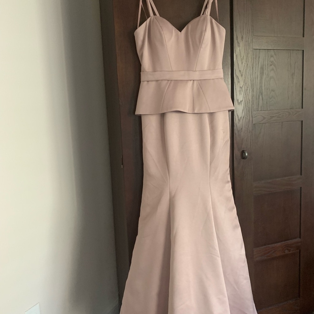 La Femme Peplum Gown